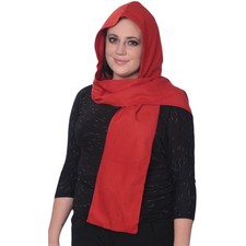 Soft Unisex Hoodie Scarf Combination Two In One To Be Warm, Size, Red