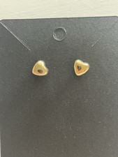 Lunee Women s Earrings Gold Heart Stud New Girls Jewelry Gift For Her