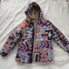 Columbia Girl's Little Mountains Fleece Fully Reversible Jacket Size M 10/12 