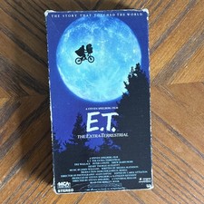 MCA Home Video E.T. the Extra-Terrestrial VHS NTSC PG Full Screen Spielberg