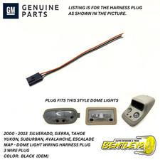 2000-2010 Silverado Sierra Tahoe Yukon Map Dome Light Wiring Harness Plug 3 Wire 2000-2010 Silverado Sierra Tahoe Yukon Map Dome Light Wiring Harness Plug 3 Wire