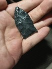 Authentic Ohio Black Zeleski Flint Paleo Point Indian Arrowhead Artifact — photo 1