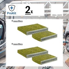 2x ORIGINAL® DAVID VASCO Filter, Innenraumluft für Citroën C3 II C4 CACTUS