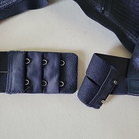 Dita Von Teese Madame X Wireless Bra 34D Navy Blue Cut Out D52945 Pinup Sexy