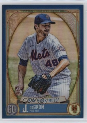 2021 Topps Gypsy Queen Box Topper Chrome Indigo Refractor /150 Jacob deGrom 04eb