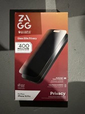 ZAGG Glass Elite Screen Protector for iPhone 16 Pro 2 Way Privacy