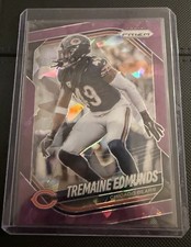 2025 Panini Prizm Tremaine Edmunds #245 Purple Cracked Ice /225