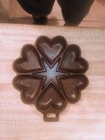 Very Rare! 1920 Griswold Cast iron Hearts And Star authentic muffin pan. no. 959 — photo 1