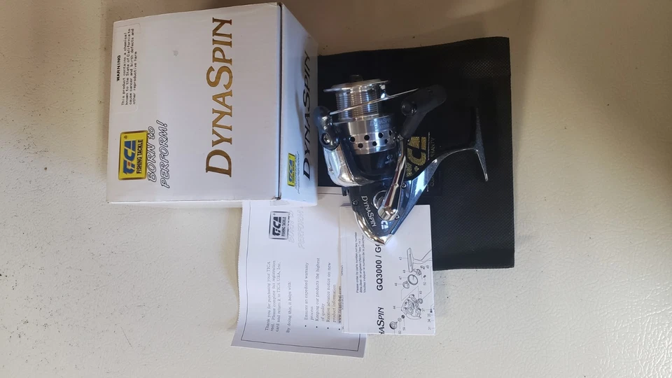 Carrete DynaSpin serie Tica GQ nunca usado. Nuevo en caja con bolsa de carrete y papeles Foto 4 de 4