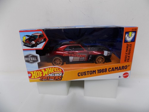 Hot Wheels Pullback Speeders Custom 1968 Camaro ~ New In Sealed Box ~ Red