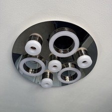 B&Q Chrome LED Circle Ceiling Light