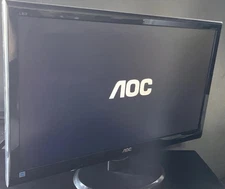 AOC e2450Swd 24” LED LCD Monitor – Full HD 1080p, HDMI/DVI/VGA, 16:9, Tested