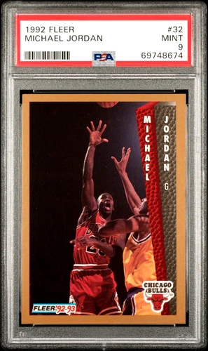 1992 FLEER MICHAEL JORDAN #32 PSA 9 MINT