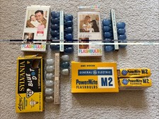 Lot Of 38 Vintage M2, M2B, M3B M25 Flash Bulbs Sylvania GE w/Boxes