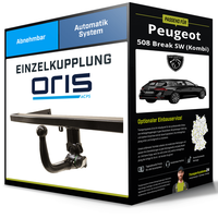 Abnehmbare AnhäNgerkupplung für Peugeot 508 Break SW 18- II FC / FJ / F4 Oris