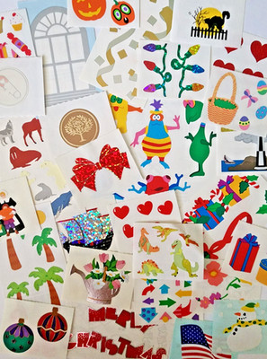 (Lot 2) Vintage 80s 90s Mrs. Grossman's Scrapbook Stickers - 28 mods