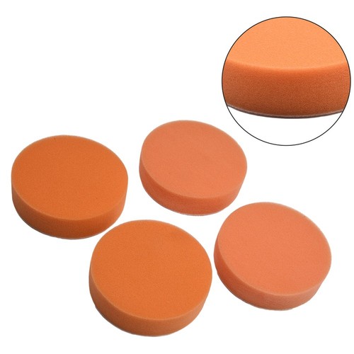 Set di 4 cuscinetti lucidanti spugna arancione e bianco per superfici automobili - Foto 9 di 12