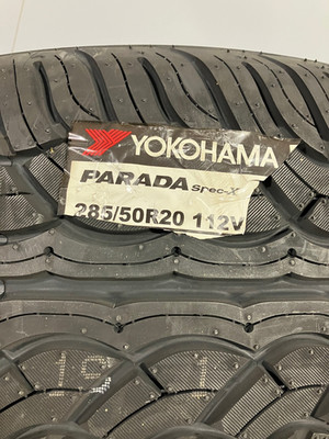 4 New 285 50 20 Yokohama Parada Spec-X All Season Tires