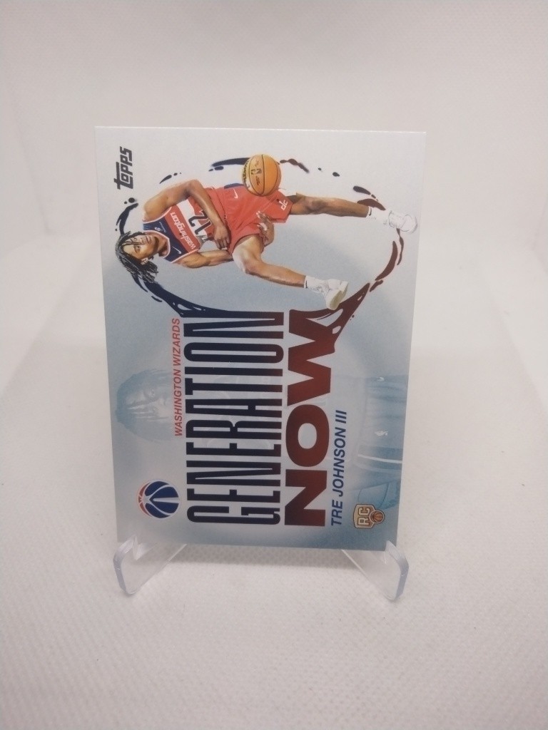 2025 Topps Generation Now #GN-6 Tre Johnson III RC Washington Wizards 🪄