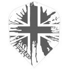 Harrows Black Union Jack Dimplex Standard Dart Flights