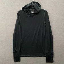 ThinkGeek Hoodie Shirt Mens XL Black Long Sleeve Baselayer Outdoor Hiking Casual