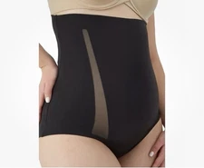 2 MAIDENFORM Flexees High Waist Briefs SCULPTS Ultra Firm Cool Underwear Black L