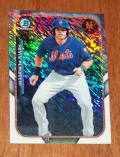 2015 Bowman Chrome New York Mets Kevin Plawecki Prizm Mini Card