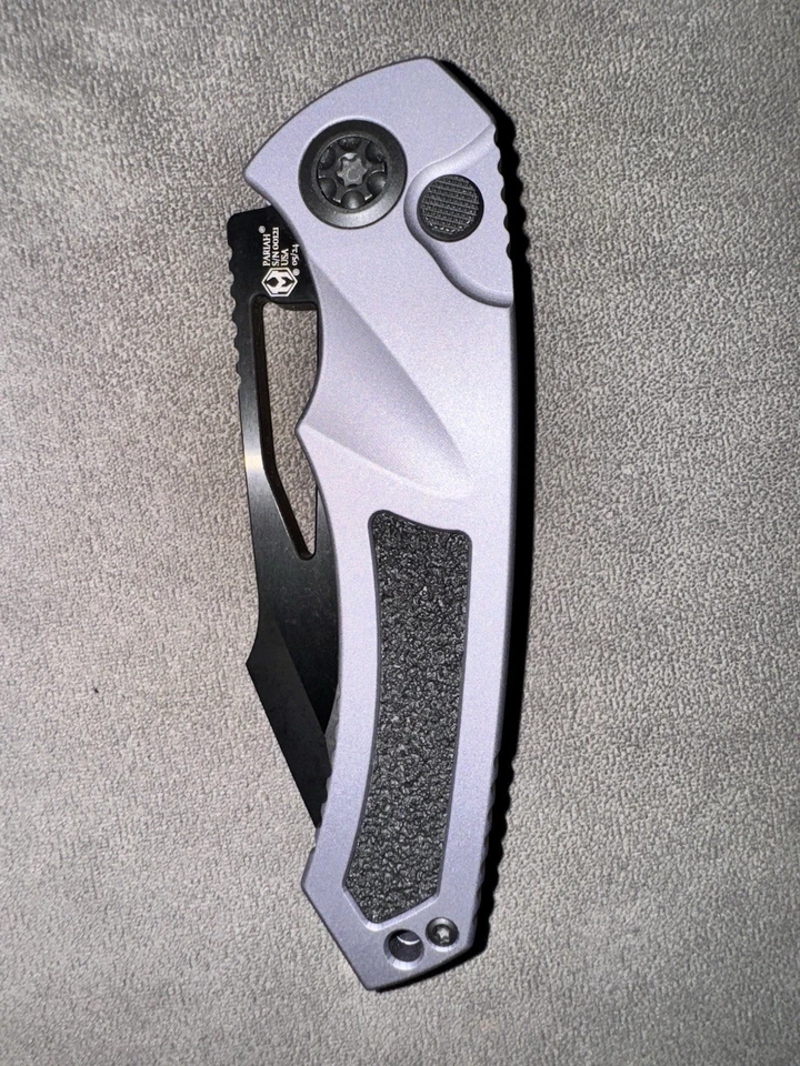 Heretic Pariah Punto de Caída Manual DLC Hoja Magnacut Gris Mango de Aluminio Foto 4 de 4