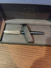 Parker Sonnet Premium Metal Blue CT FP 18k Gold Nib (2119743)