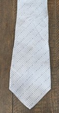 DKNY Gray Textured Diagonal Stripe Silk Tie NWOT