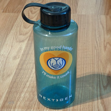 Allstate Next Gen Plastic Wide Mouth Water Bottle Blue