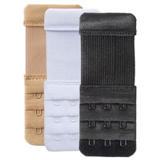 Women's Bra Extender 3 Hook / 2 Hook Bra Extension Assorted, 1/2 Inch Spacing