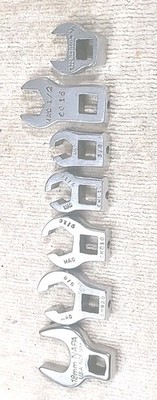 Mac Tools, Napa, Proto 7pc 3/8 Drive SAE Crow Foot Flare Nut Wrench Set.