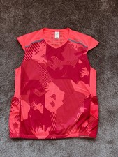 Top Decathlon Rockrider L 14 tasche arancione palestra abbigliamento attivo fitness