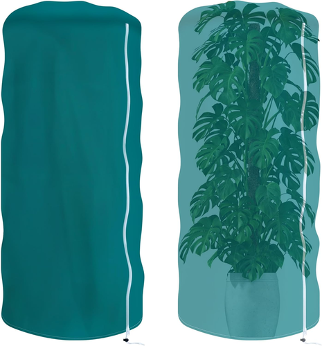 2 Packs Plant Covers Freeze Protection for Winter, 47"X71" Rounded Top ...