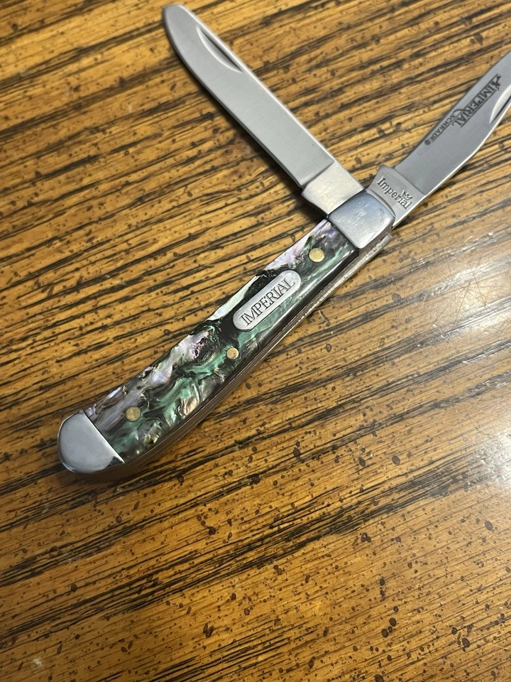 Navaja de Bolsillo Plegable Schrade Imperial Trapper Imitación Abulón IMP19PRT Foto 2 de 4