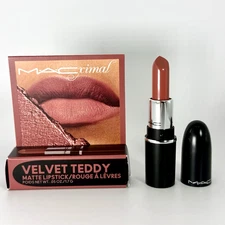 MAC Macximal Matte Lipstick 617 VELVET TEDDY New In Box 0.05oz/1.7g Travel Mini