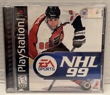 NHL 99 (Sony PlayStation 1, 1998) Complete w Registration Card, CIB- Tested