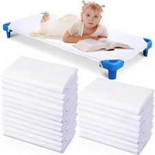 20 Pack Cot Sheets for Daycare Standard Size 23" x 51" Toddler Cot Sheets, So...