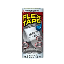 Flex Seal Flex Tape Rubberized Waterproof Tape 8 In. X 5 Ft. - Clear