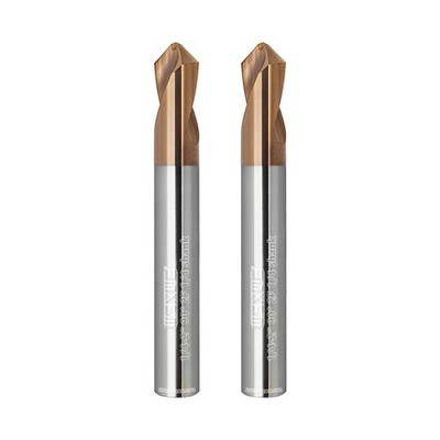 Chamfer End Mill Drill Tip Cutting Edge 90 Degree 2 Flute Fits 1/42 In 2 PCS