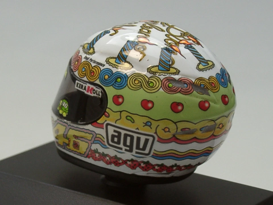 Minichamps AGV Helm, Valentino Rossi, 2008 - 398 080026 - 1:8 - Bild 3 von 4