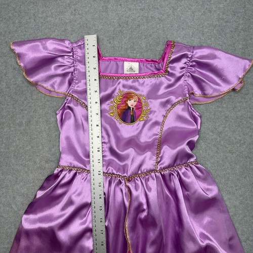 Disney Store Frozen 2 ANNA Deluxe Nightgown Costume Dress Purple SZ 9/10 - Picture 9 of 11