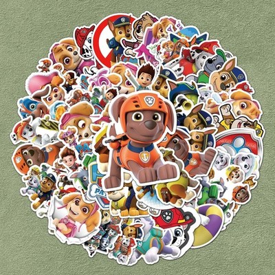 50 Pcs Paw Patrol Stickers Pack No Duplicate Free Shipping