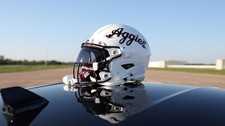 Texas A&M Aggies 2025 White Alternate Script Riddell Speedflex Football Helmet