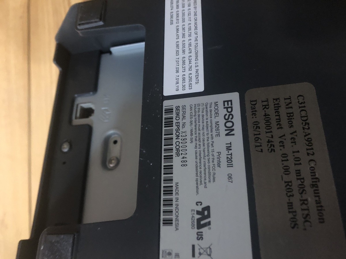 Epson TM-T20II Direct Thermal Printer - M267E for sale online | eBay