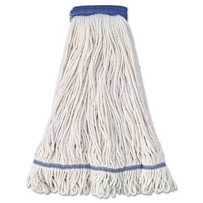 Boardwalk 504WH 5 in. Super Loop Cotton Wet Mop Head - XL, White (12/CT) New