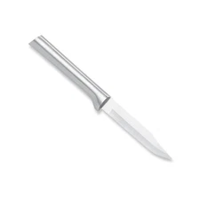Rada Stainless Steel Paring Knife with Aluminum Handle, Spear Tip, 3.125" Blade