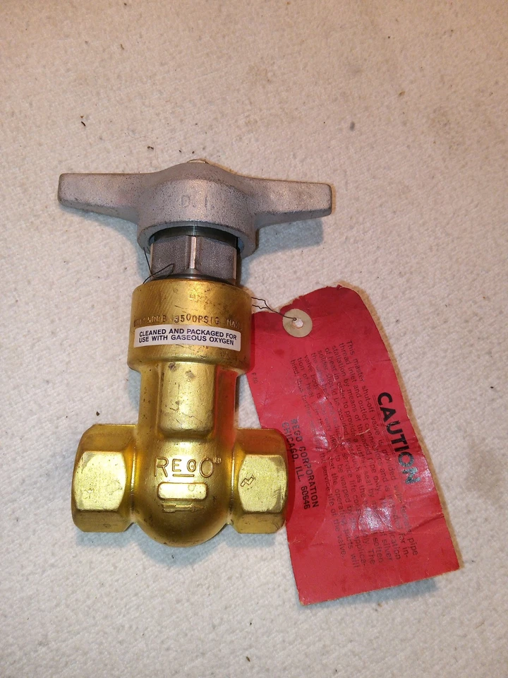 Válvula de desligamento de latão resistente REGO - NUL 9500B - NOVA - 3500 psi balão de ar quente - Imagem 2 de 4