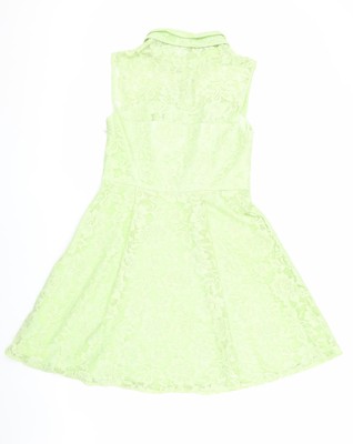 Definitions Damen grün Kragen Spitze Kleid Größe 12